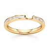 Thumbnail Image 1 of J'Lure Baguette-Cut Lab-Grown Diamond Contour Wedding Band 3/8 ct tw 18K Yellow Gold