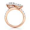 Thumbnail Image 2 of J'Lure Octagon Brilliant-Cut Two-Stone Lab-Grown Diamond Engagement Ring 4-1/2 ct tw 18K Rose Gold
