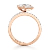 Thumbnail Image 2 of J'Lure Carre Step-Cut Lab-Grown Diamond Spiral Engagement Ring 1-3/8 ct tw 18K Rose Gold