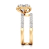 Thumbnail Image 3 of J'Lure Octagon Step-Cut Lab-Grown Diamond Spiral Engagement Ring 2-1/2 ct tw 18K Yellow Gold