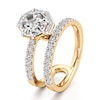 Thumbnail Image 4 of J'Lure Octagon Step-Cut Lab-Grown Diamond Spiral Engagement Ring 2-1/2 ct tw 18K Yellow Gold