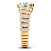 Thumbnail Image 3 of J'Lure Trillion Curved Brilliant-Cut Lab-Grown Diamond Engagement Ring 2-1/4 ct tw 18K Yellow Gold