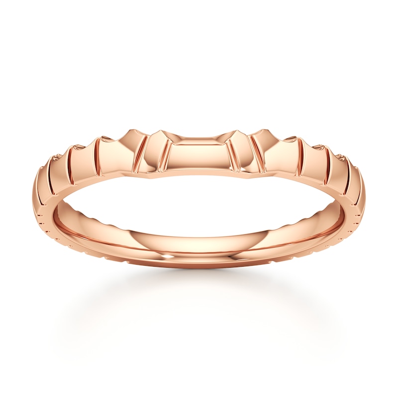Main Image 1 of J'Lure Contour Wedding Band 18K Rose Gold