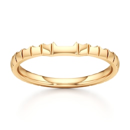 J'Lure Contour Wedding Band 18K Yellow Gold