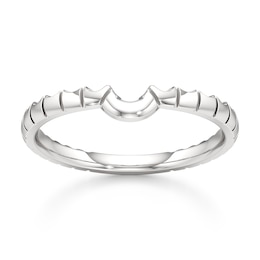 J'Lure Contour Wedding Band 18K White Gold