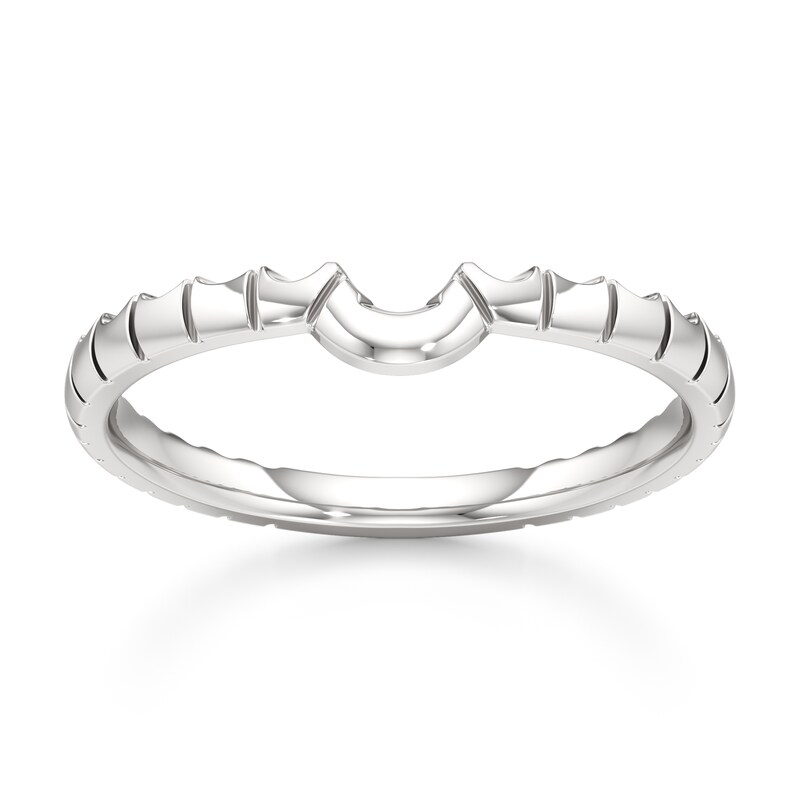 Main Image 1 of J'Lure Contour Wedding Band 18K White Gold