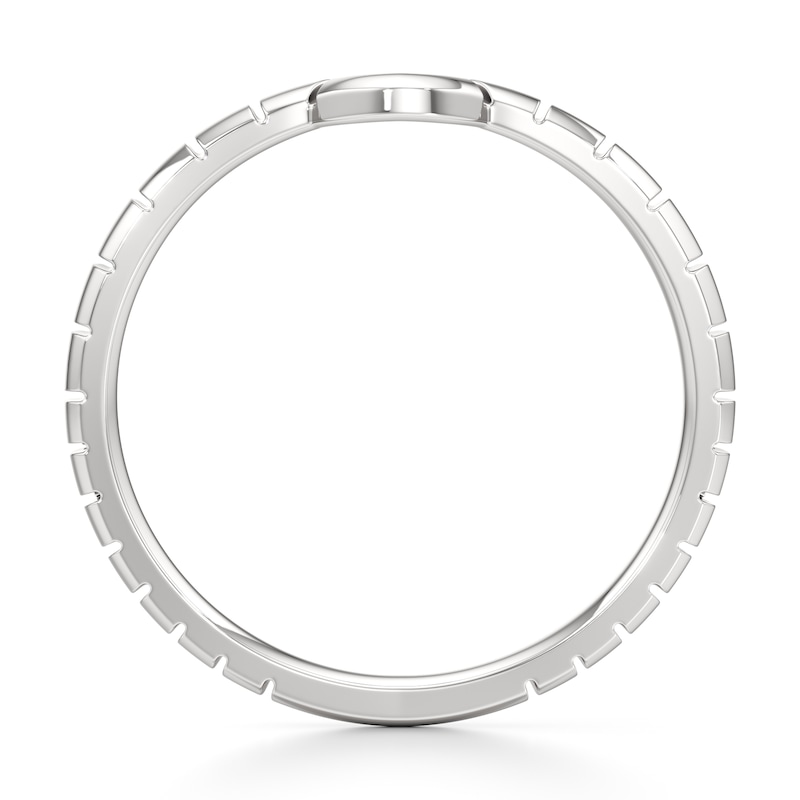 Main Image 2 of J'Lure Contour Wedding Band 18K White Gold
