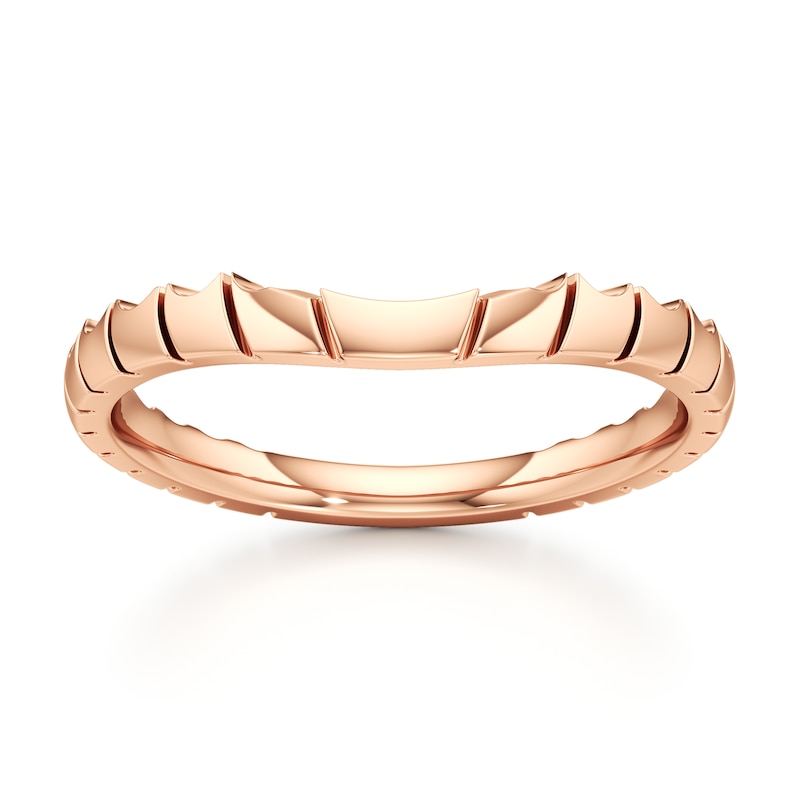 Main Image 1 of J'Lure Contour Wedding Band 18K Rose Gold