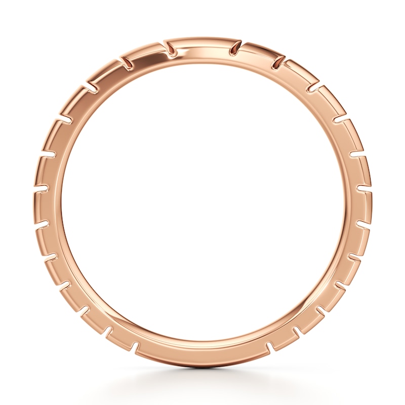 Main Image 2 of J'Lure Contour Wedding Band 18K Rose Gold