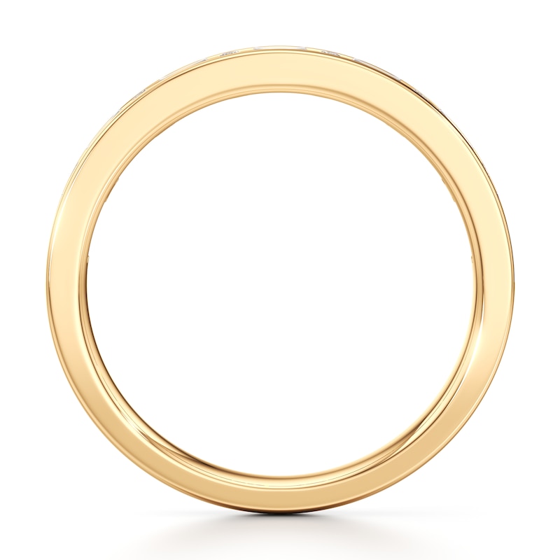 Main Image 2 of J'Lure Baguette & Round-Cut Lab-Created Diamond Wedding Band 3/8 ct tw 18K Yellow Gold