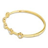 Thumbnail Image 2 of Unspoken Diamond Station Bangle Bracelet 1 ct tw 14K Yellow Gold 7"