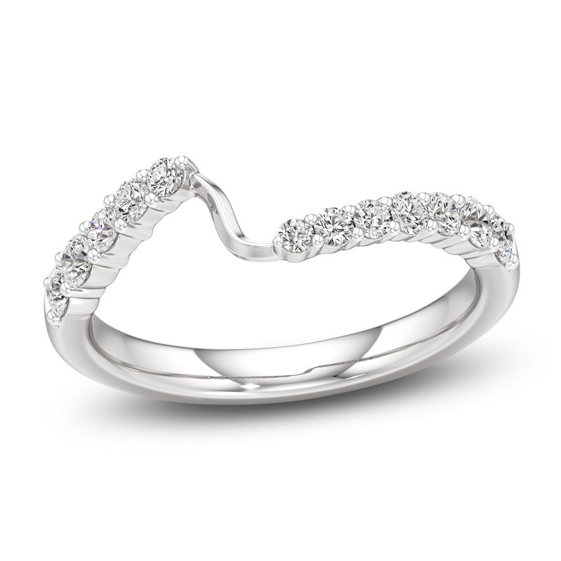 Main Image 1 of J'Lure Lab-Grown Diamond Contour Wedding Band 1/3 ct tw 18K White Gold