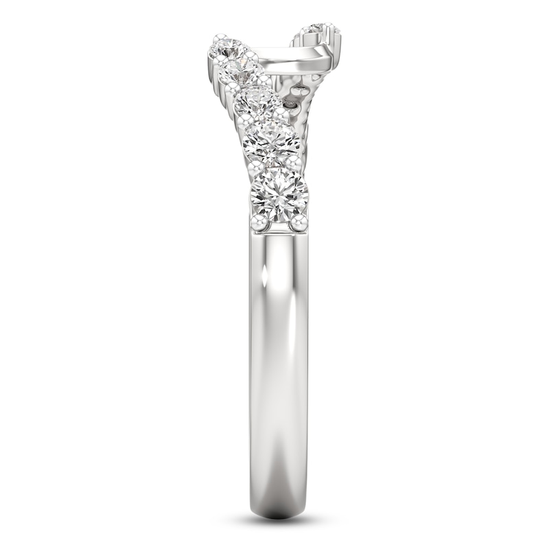 Main Image 3 of J'Lure Lab-Grown Diamond Contour Wedding Band 1/3 ct tw 18K White Gold