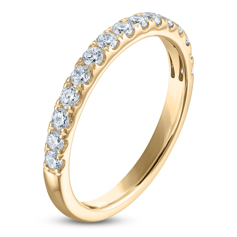 Main Image 2 of Vera Wang VOW Lab-Grown Diamond Wedding Band 1/2 ct tw 14K Yellow Gold