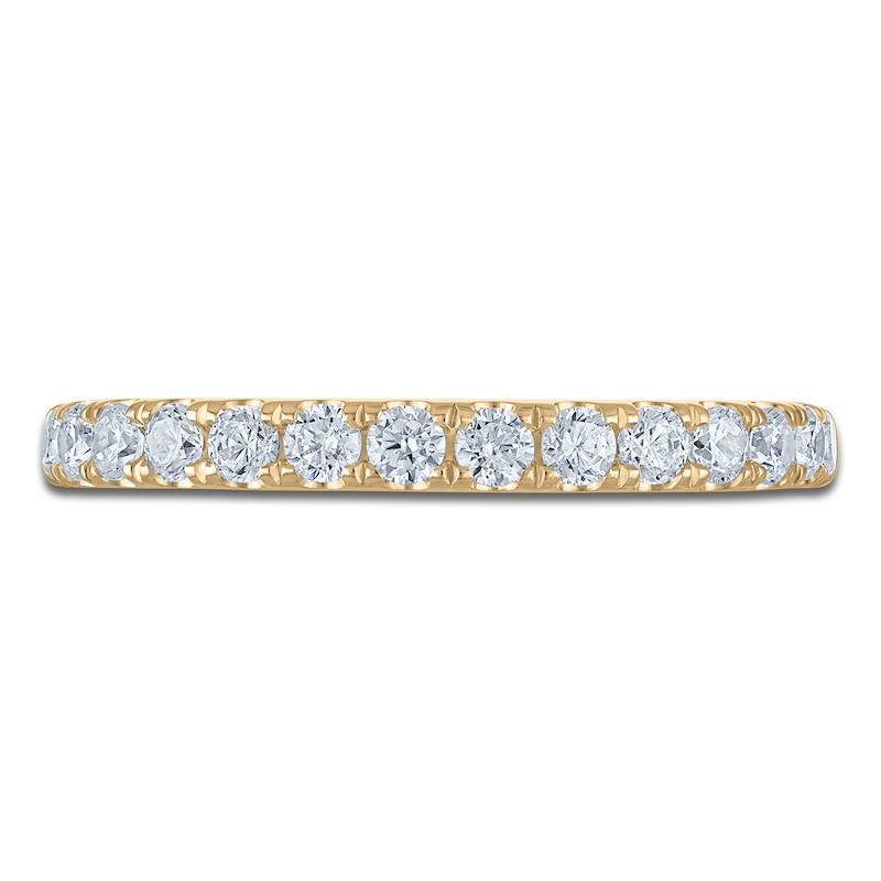 Main Image 3 of Vera Wang VOW Lab-Grown Diamond Wedding Band 1/2 ct tw 14K Yellow Gold