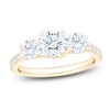 Thumbnail Image 1 of Round-Cut Lab-Grown Diamond Three-Stone Engagement Ring 2 ct tw 14K Yellow Gold