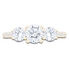 Thumbnail Image 3 of Round-Cut Lab-Grown Diamond Three-Stone Engagement Ring 2 ct tw 14K Yellow Gold