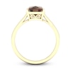 Thumbnail Image 3 of Natural Smoky Quartz Ring 14K Yellow Gold