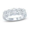 Thumbnail Image 1 of Oval-Cut Lab-Grown Diamond Five-Stone Anniversary Ring 2 ct tw 14K White Gold