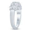 Thumbnail Image 2 of Oval-Cut Lab-Grown Diamond Five-Stone Anniversary Ring 2 ct tw 14K White Gold