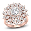Thumbnail Image 1 of Lab-Grown Diamond Dahlia Flower Fashion Ring 4 ct tw 14K Rose Gold