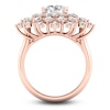 Thumbnail Image 3 of Lab-Grown Diamond Dahlia Flower Fashion Ring 4 ct tw 14K Rose Gold