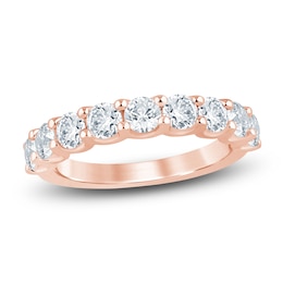 Lab-Grown Diamond Anniversary Ring 1-1/2 ct tw 14K Rose Gold