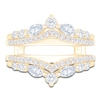Thumbnail Image 3 of Certified Marquise & Round-Cut Diamond Chevron Enhancer Ring 1 ct tw 14K Yellow Gold