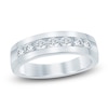 Thumbnail Image 1 of Men's Lab-Grown Diamond Seven-Stone Band 1 ct tw 14K White Gold