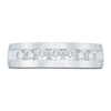 Thumbnail Image 3 of Men's Lab-Grown Diamond Seven-Stone Band 1 ct tw 14K White Gold