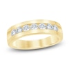 Thumbnail Image 1 of Men's Lab-Grown Diamond Seven-Stone Band 1 ct tw 14K Yellow Gold