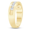 Thumbnail Image 2 of Men's Lab-Grown Diamond Seven-Stone Band 1 ct tw 14K Yellow Gold