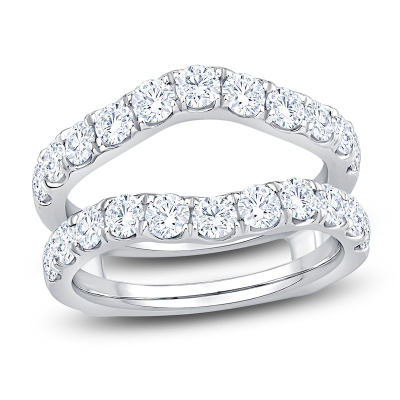 Main Image 1 of Lab-Grown Diamond Contour Enhancer Ring 2 ct tw 14K White Gold