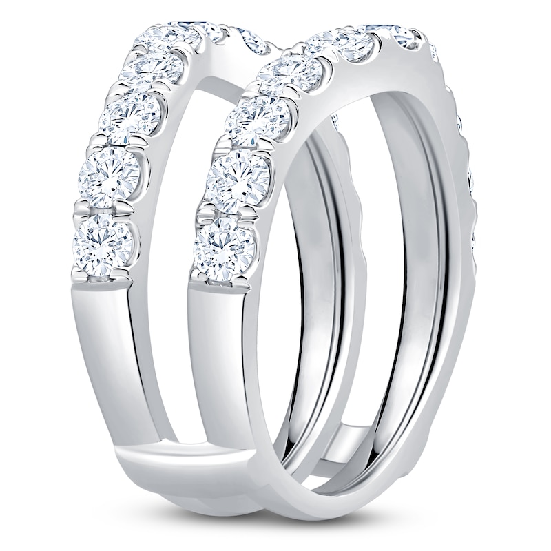 Main Image 2 of Lab-Grown Diamond Contour Enhancer Ring 2 ct tw 14K White Gold