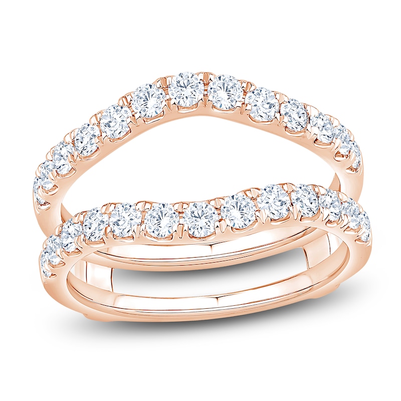Main Image 1 of Lab-Grown Diamond Contour Enhancer Ring 1 ct tw 14K Rose Gold