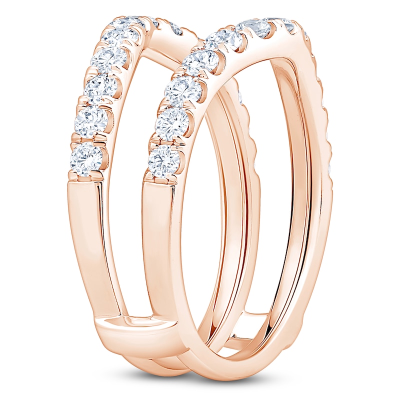 Main Image 2 of Lab-Grown Diamond Contour Enhancer Ring 1 ct tw 14K Rose Gold