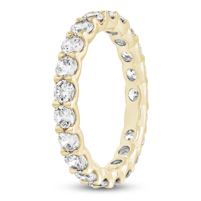 Main Image 2 of Lab-Grown Diamond Eternity Band 1-3/4 to 2 ct tw 14K Yellow Gold