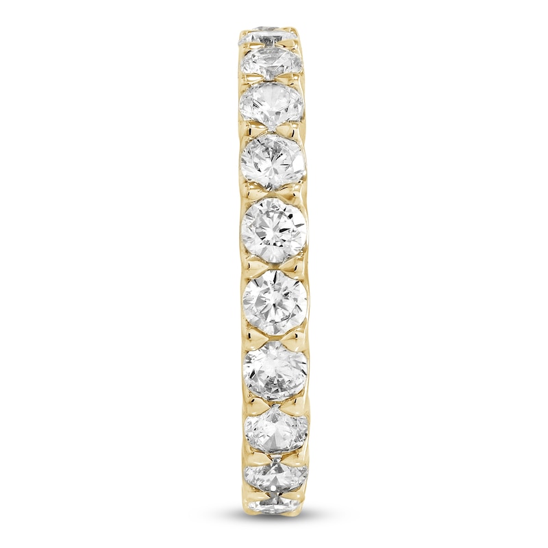 Main Image 3 of Lab-Grown Diamond Eternity Band 1-3/4 to 2 ct tw 14K Yellow Gold
