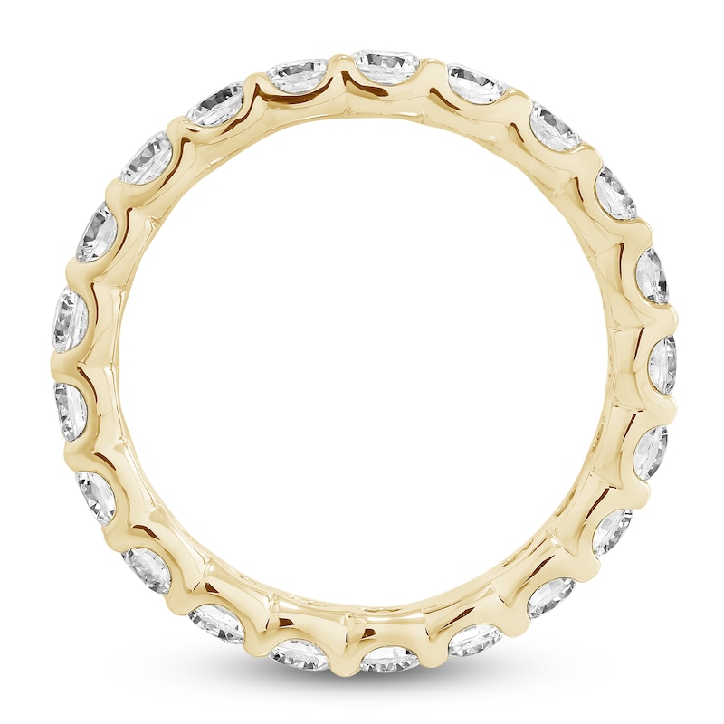 Main Image 4 of Lab-Grown Diamond Eternity Band 1-3/4 to 2 ct tw 14K Yellow Gold