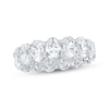 Thumbnail Image 1 of Oval-Cut Lab-Grown Diamond Eternity Band 6-3/4 to 8-1/6 ct tw Platinum