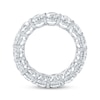 Thumbnail Image 3 of Oval-Cut Lab-Grown Diamond Eternity Band 6-3/4 to 8-1/6 ct tw Platinum