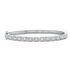 Thumbnail Image 1 of Shy Creation Baguette & Round-Cut Diamond Bangle Bracelet 7/8 ct tw 14K White Gold SC55011358ZS