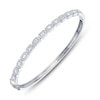 Thumbnail Image 2 of Shy Creation Baguette & Round-Cut Diamond Bangle Bracelet 7/8 ct tw 14K White Gold SC55011358ZS