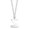 Thumbnail Image 3 of Shy Creation Diamond Accent Initial "Z" Necklace 14K White Gold 18" SC55007903-Z