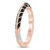 Thumbnail Image 2 of Pnina Tornai Black Diamond Knife-Edge Wedding Band 1/3 ct tw 14K Rose Gold