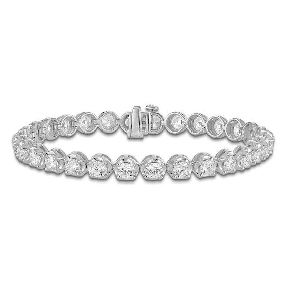 Jared Signature Lab-Grown Diamond Tennis Bracelet 8 ct tw 14K White Gold 7.25"