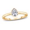Thumbnail Image 1 of Diamond Solitaire Engagement Ring 1 ct tw Bezel-Set Pear 14K Yellow Gold (I2/I)