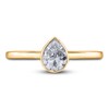 Thumbnail Image 3 of Diamond Solitaire Engagement Ring 1 ct tw Bezel-Set Pear 14K Yellow Gold (I2/I)
