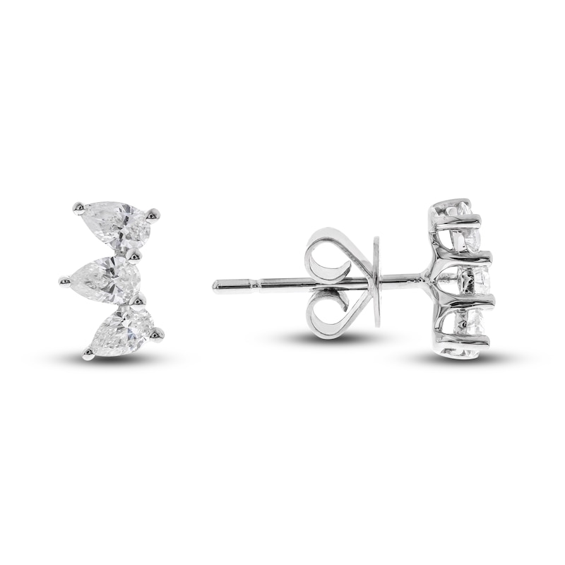Main Image 2 of Diamond Earrings 1/2 ct tw Pear 14K White Gold