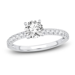Diamond Engagement Ring 1 ct tw Round 14K White Gold